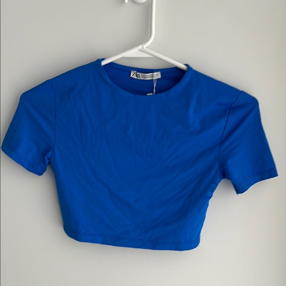 Blue Women's Crop Top
